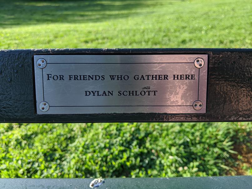 I saw this bench in Central Park