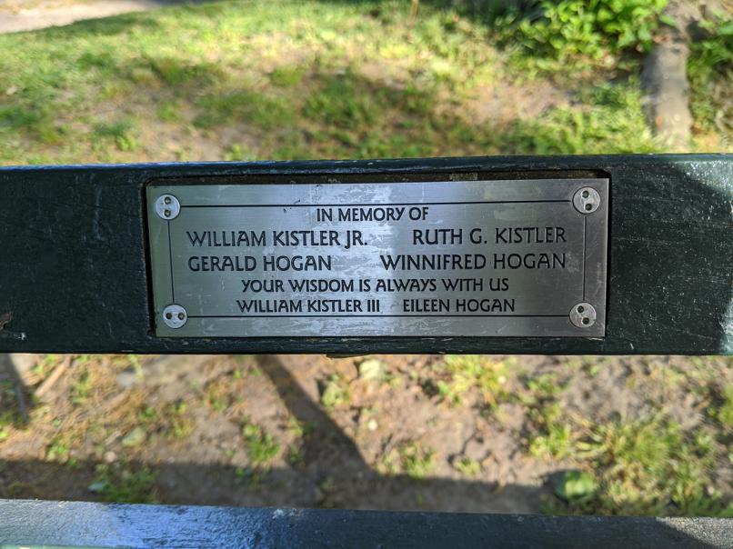 I saw this bench in Central Park