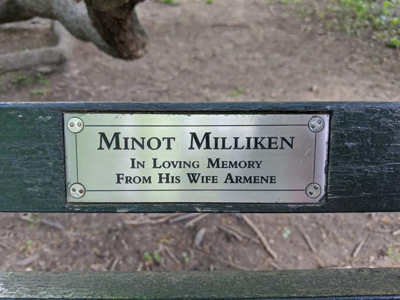 I saw this bench in Central Park