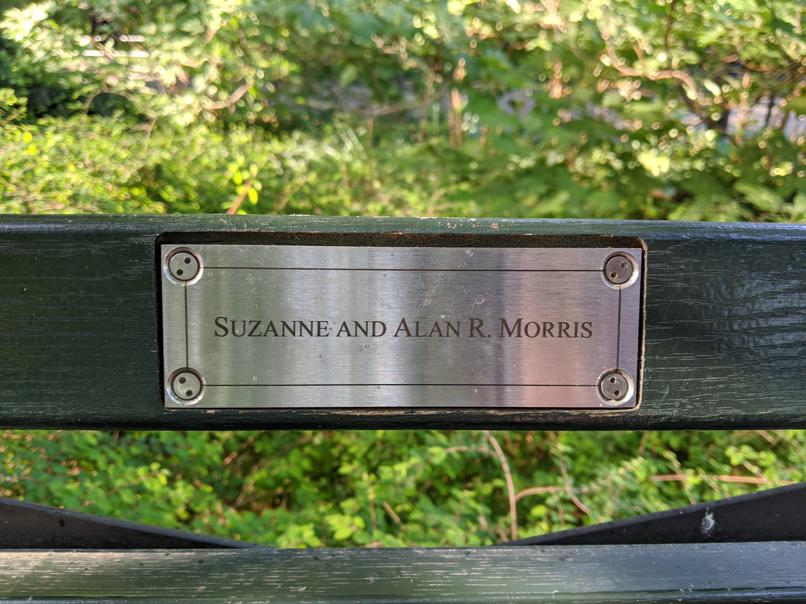 I saw this bench in Central Park