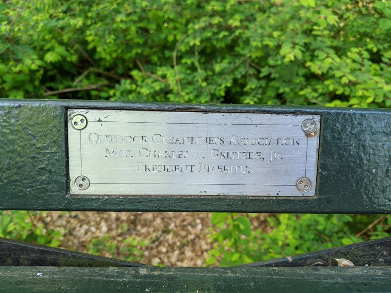 I saw this bench in Central Park