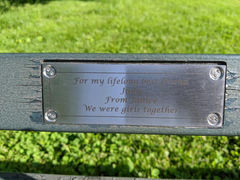 I saw this bench in Central Park