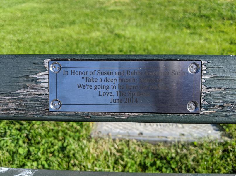 I saw this bench in Central Park