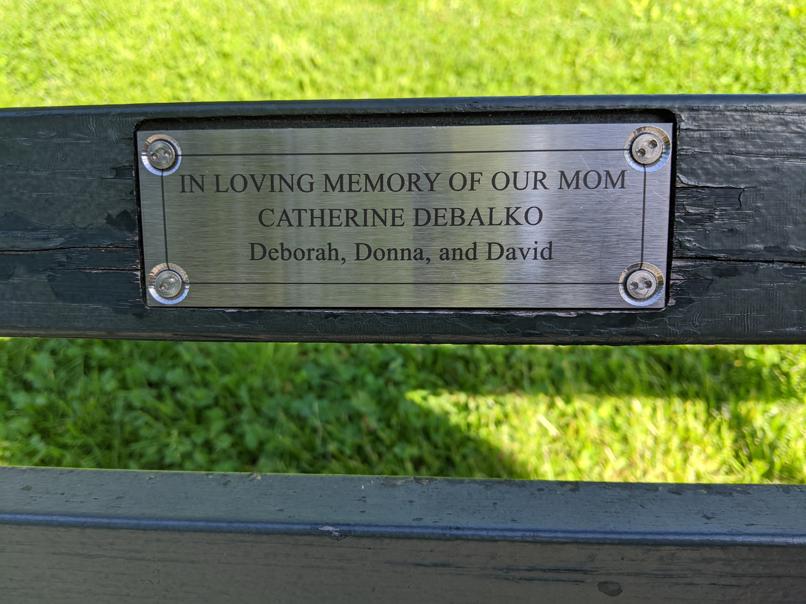 I saw this bench in Central Park