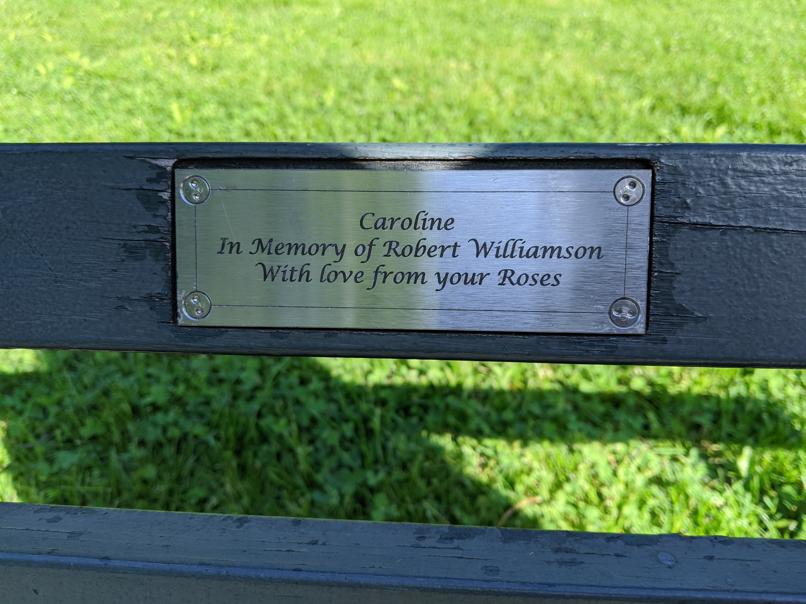 I saw this bench in Central Park