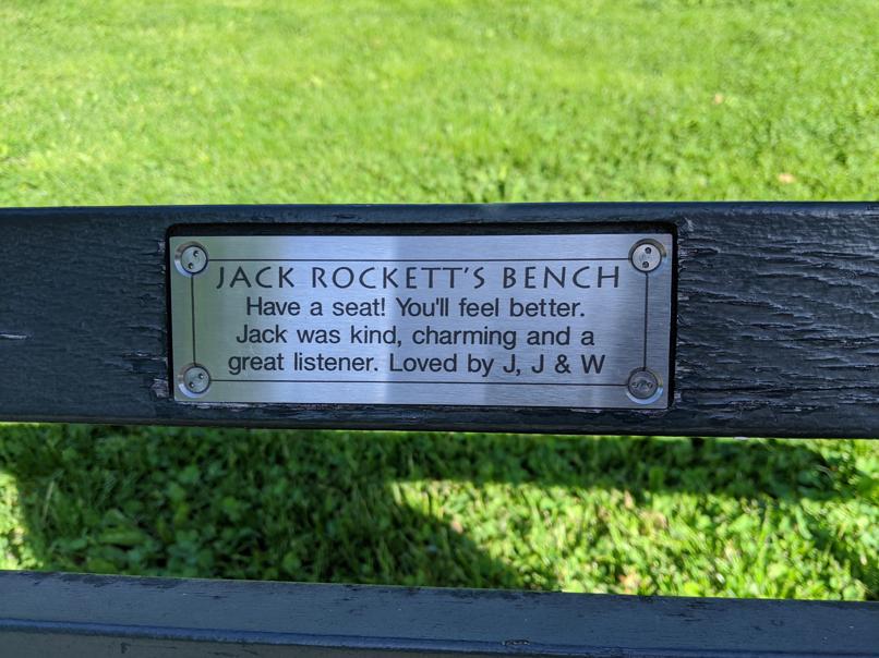 I saw this bench in Central Park