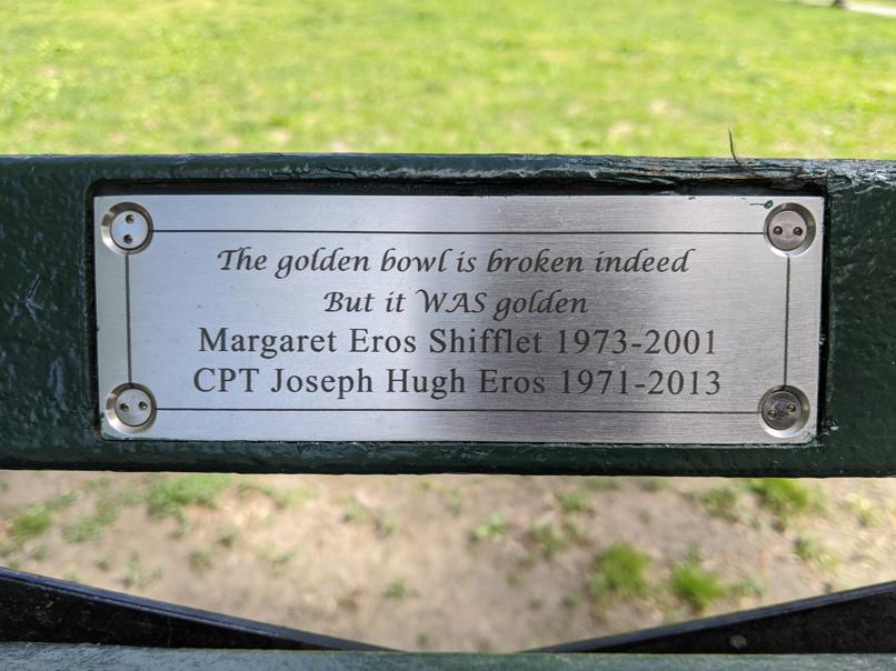 I saw this bench in Central Park