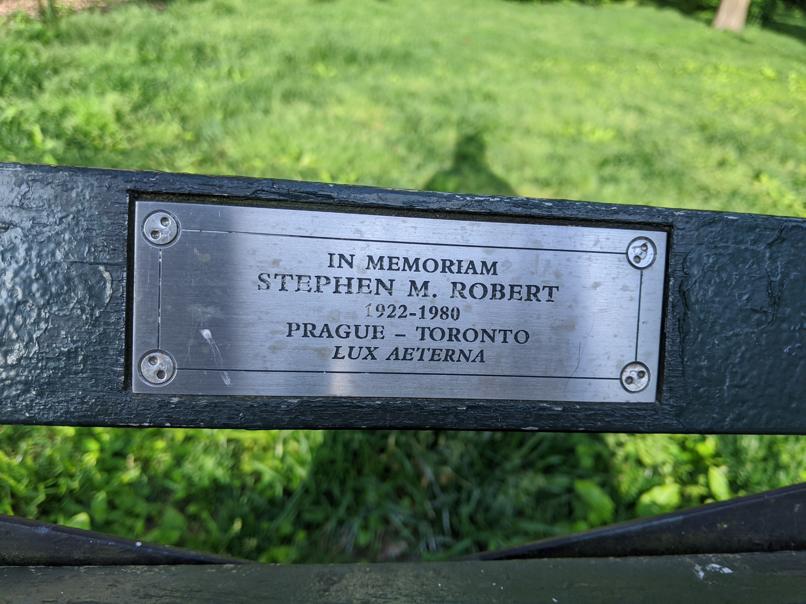 I saw this bench in Central Park