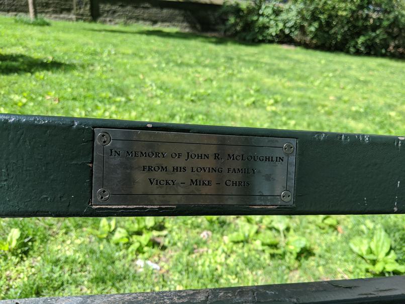 I saw this bench in Central Park