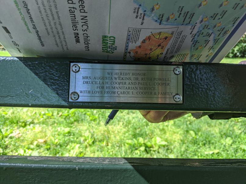 I saw this bench in Central Park