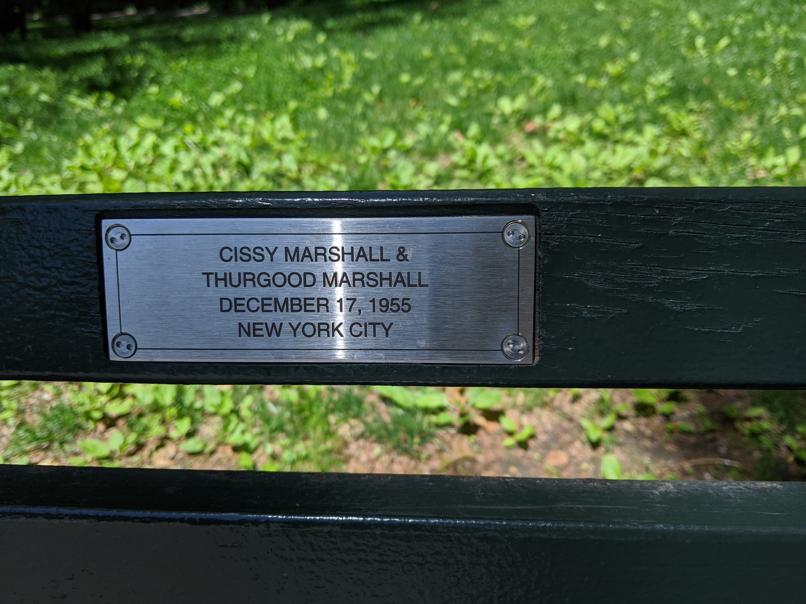 I saw this bench in Central Park