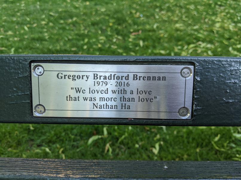 I saw this bench in Central Park