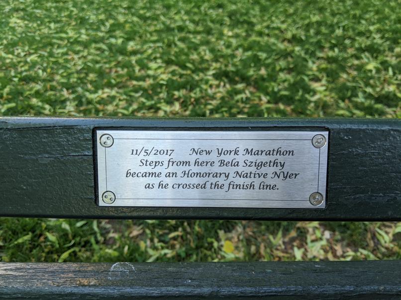 I saw this bench in Central Park