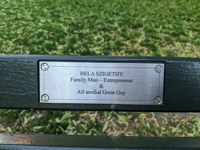 I saw this bench in Central Park