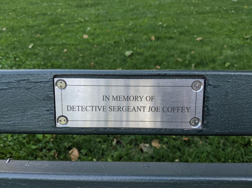 I saw this bench in Central Park