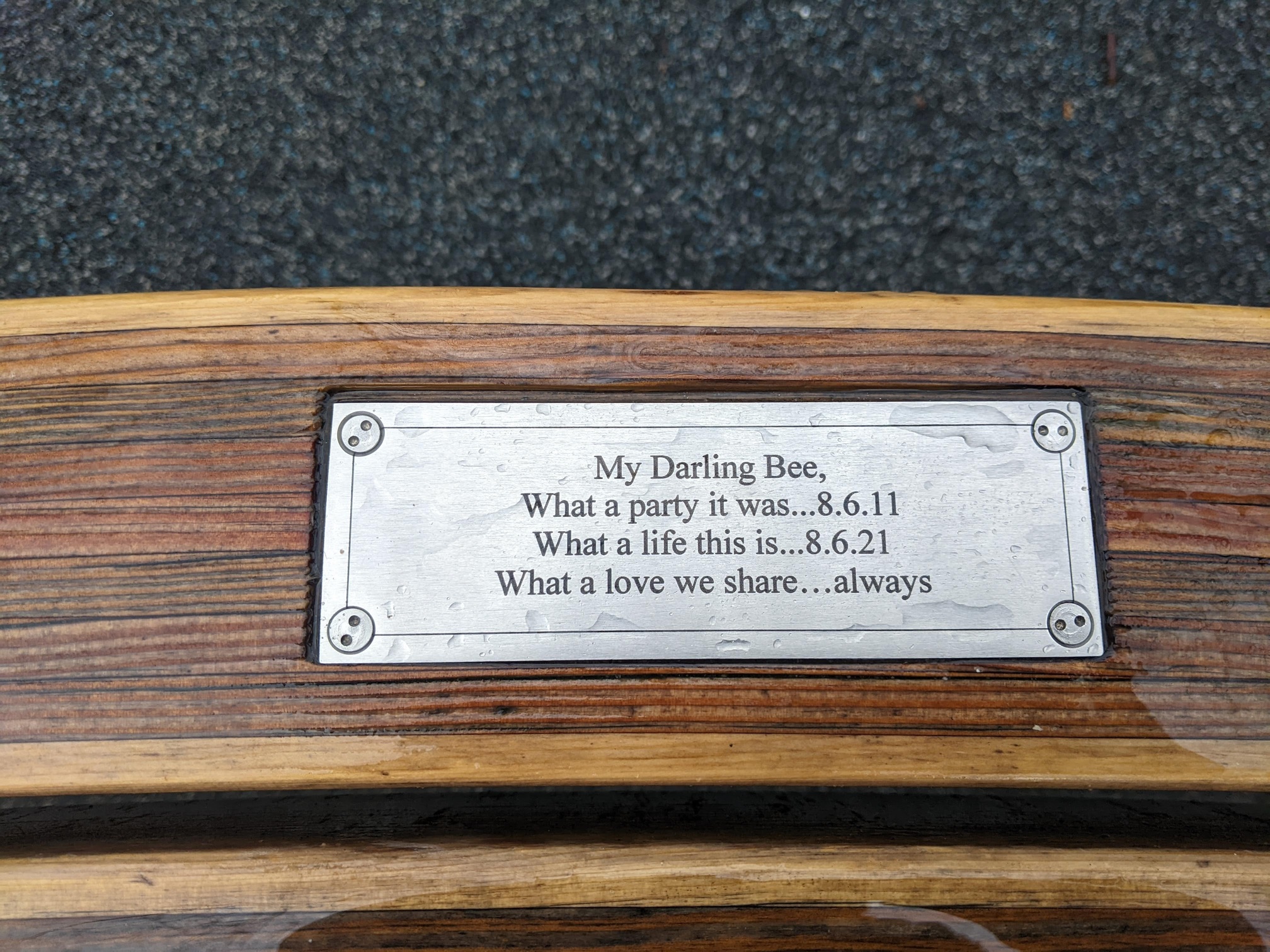 I saw this bench in Central Park