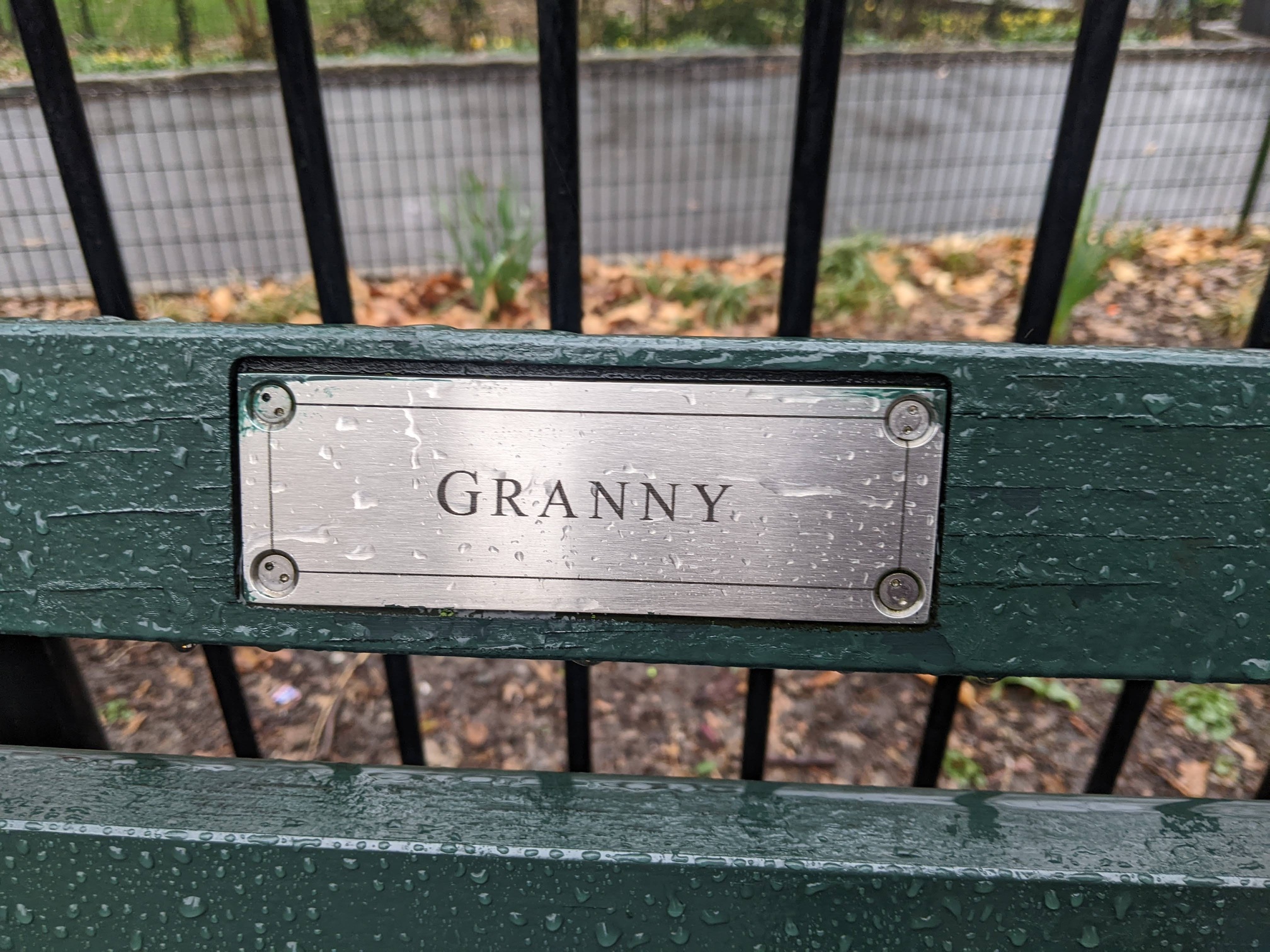 I saw this bench in Central Park