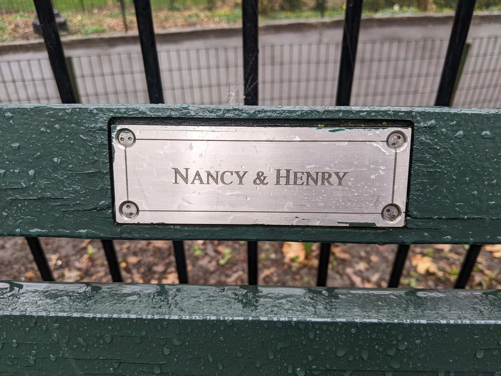 I saw this bench in Central Park