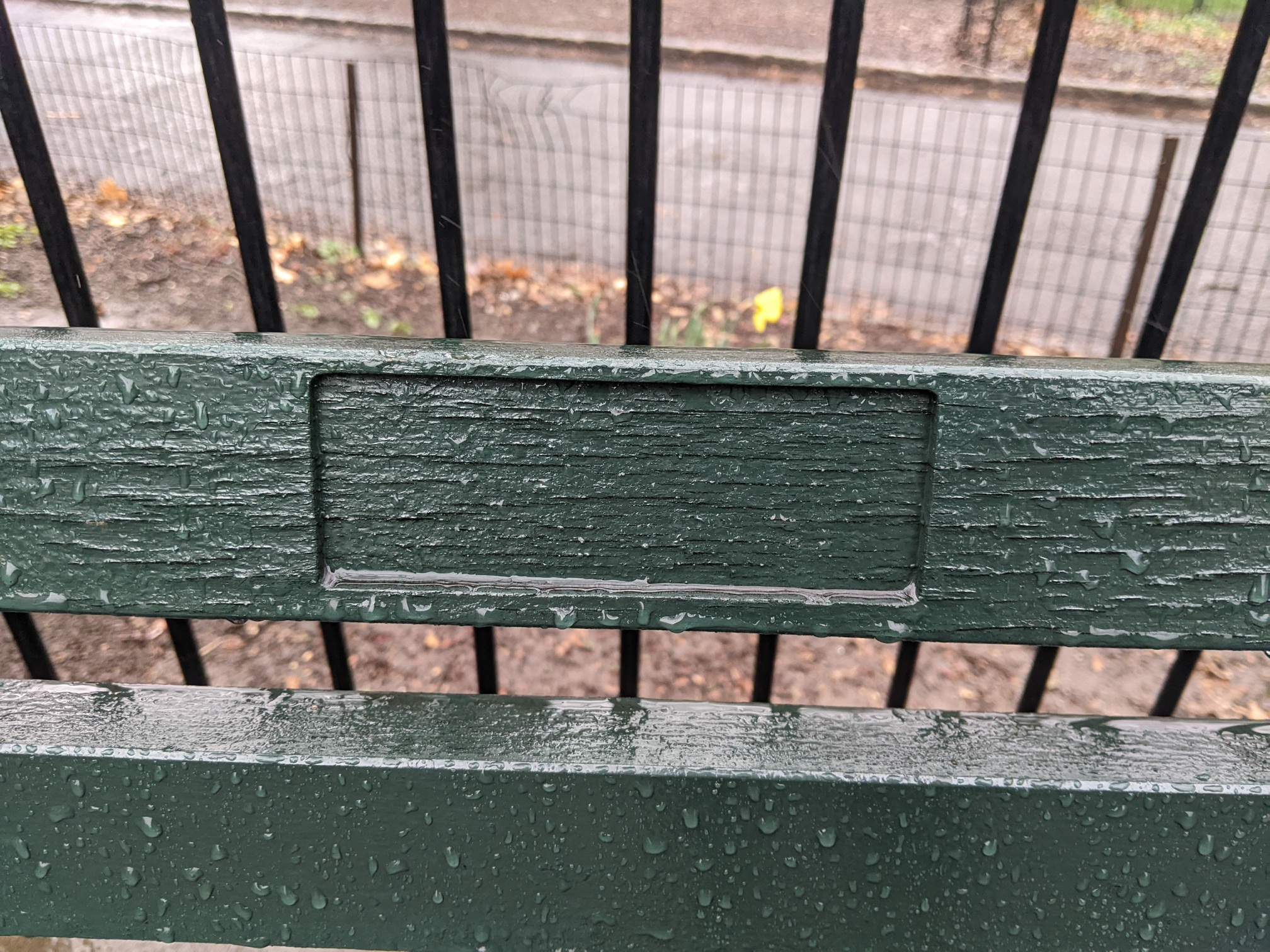 I saw this bench in Central Park