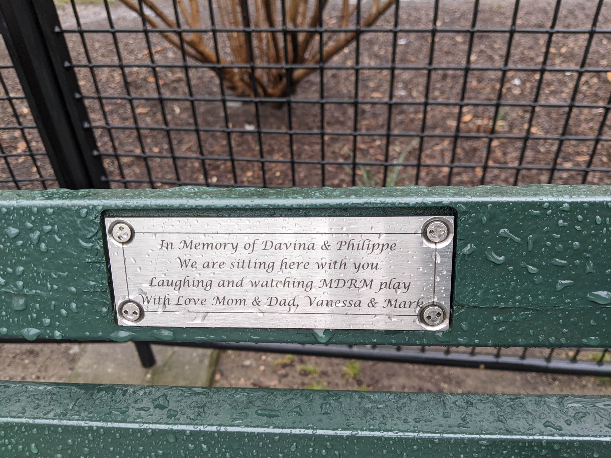 I saw this bench in Central Park