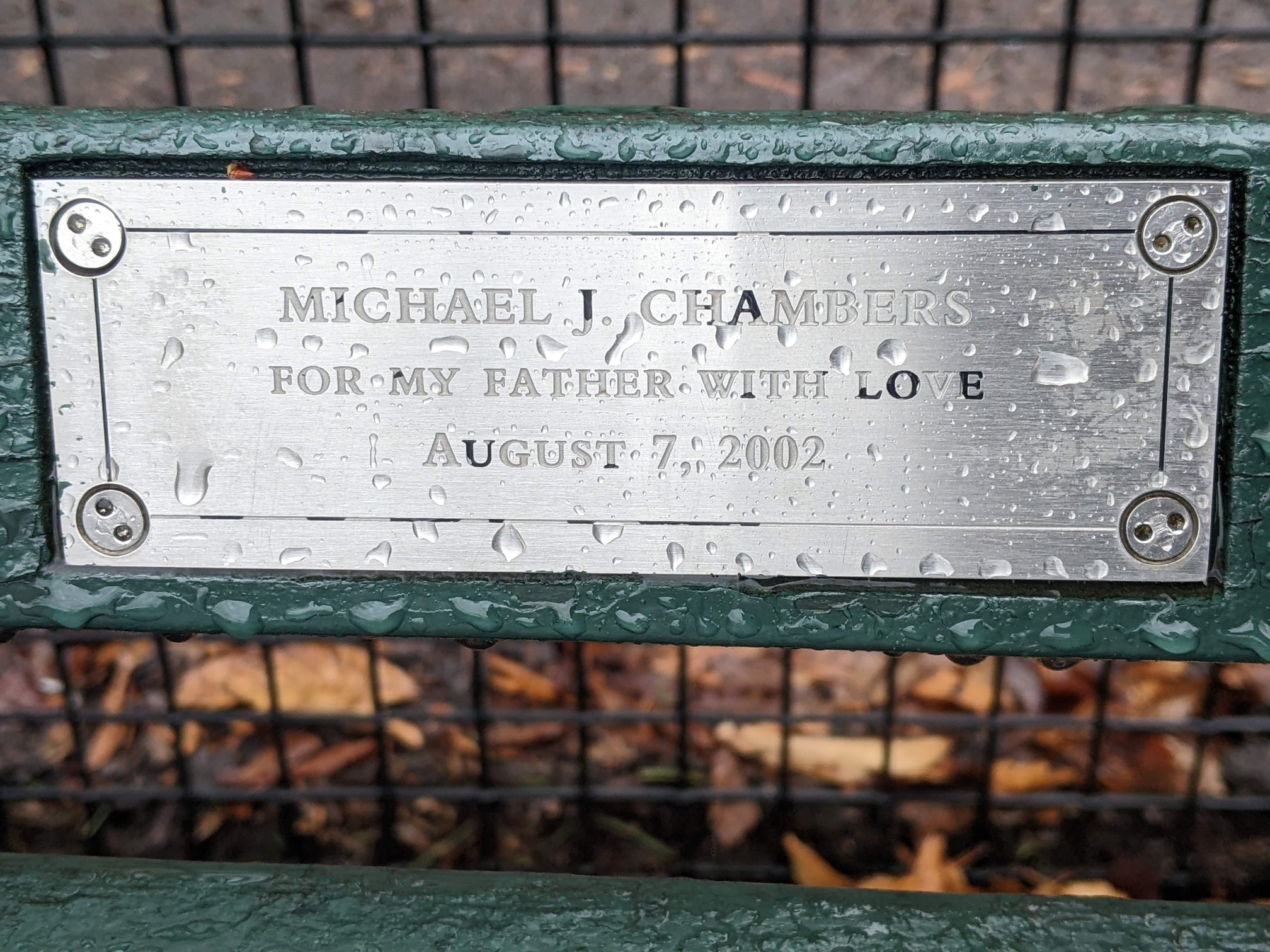 I saw this bench in Central Park