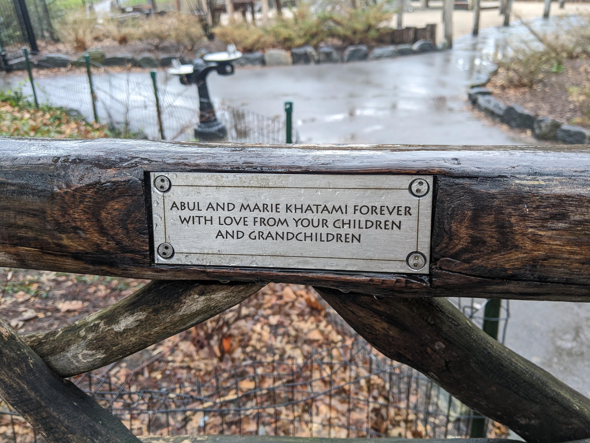 I saw this bench in Central Park