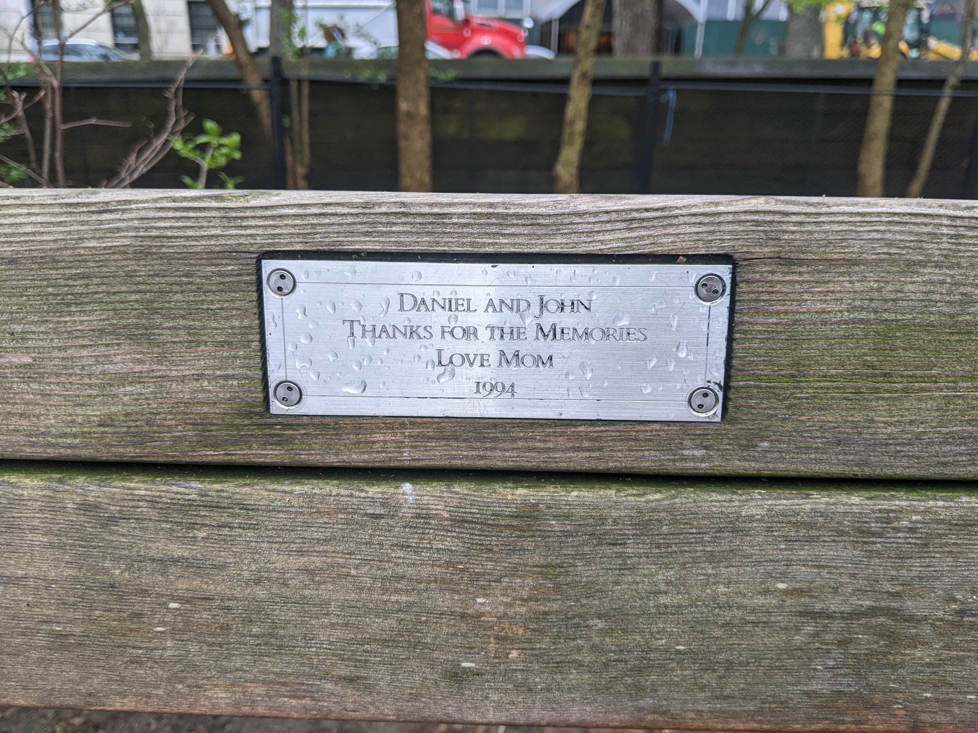 I saw this bench in Central Park